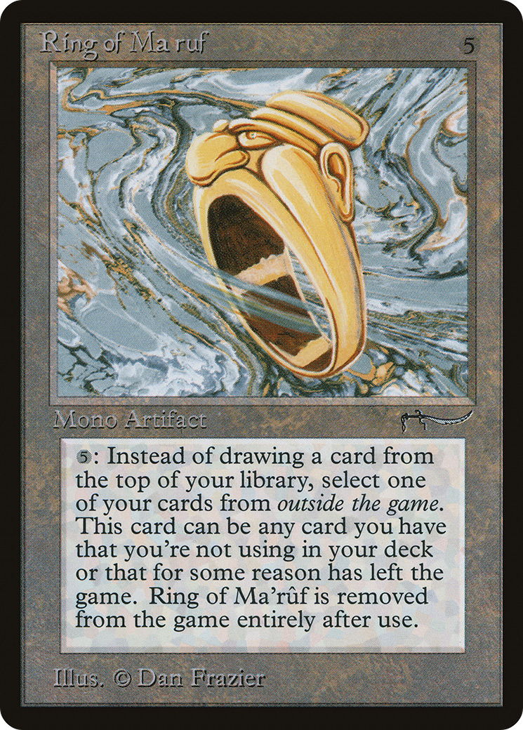 Ring of Ma'rûf (ARN-068) [Oldschool] Arabian Nights MTG Single Wizards of the Coast