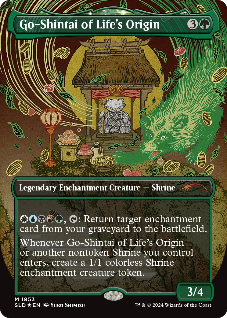 Go-Shintai of Life's Origin (Display Commander) - Thick Stock (SLD-1853) [Secret Lair Drop] (Borderless) Foil