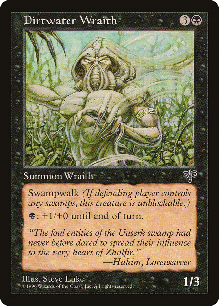 Dirtwater Wraith (MIR-117) [Mirage] MTG Single Wizards of the Coast