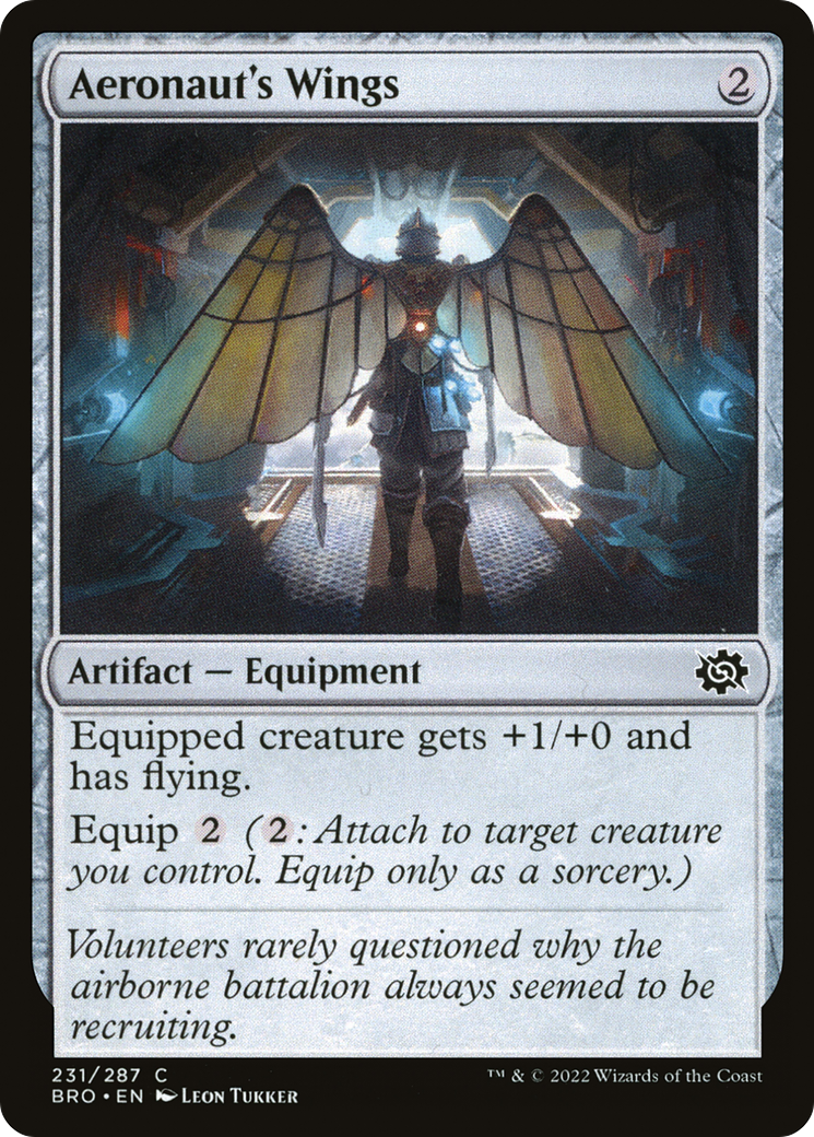 Aeronaut's Wings (BRO-231) [The Brothers' War] Foil MTG Single Wizards of the Coast