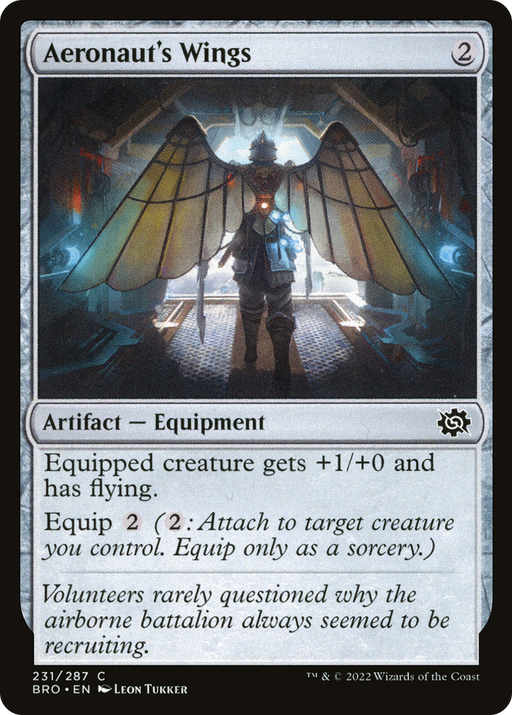 Aeronaut's Wings (BRO-231) [The Brothers' War] Foil MTG Single Wizards of the Coast