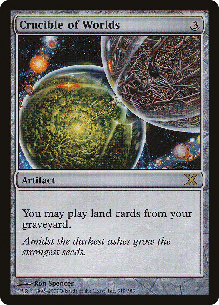 Crucible of Worlds (10E-319) [Tenth Edition] Foil MTG Single Wizards of the Coast