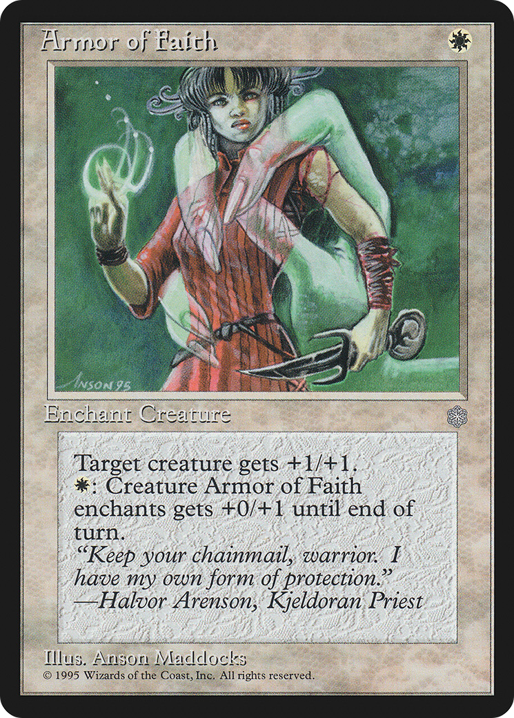 Armor of Faith (ICE-) [Ice Age] MTG Single Wizards of the Coast