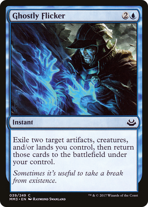 Ghostly Flicker (MM3-039) [Modern Masters 2017] Foil MTG Single Modern Masters 2017