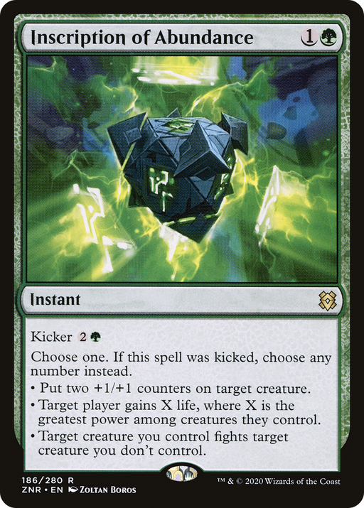 Inscription of Abundance (ZNR-186) [Zendikar Rising] MTG Single Wizards of the Coast