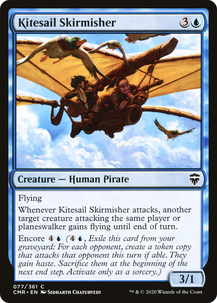 Kitesail Skirmisher (CMR-077) [Commander Legends] MTG Single Wizards of the Coast