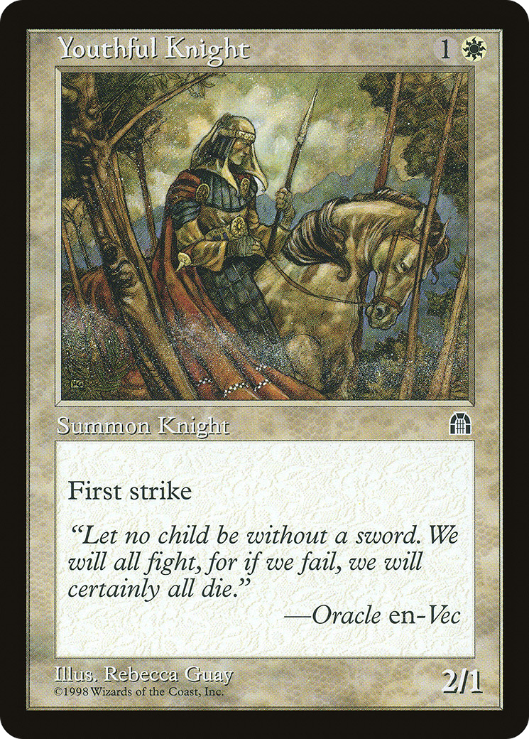 Youthful Knight (STH-025) [Stronghold] MTG Single Wizards of the Coast