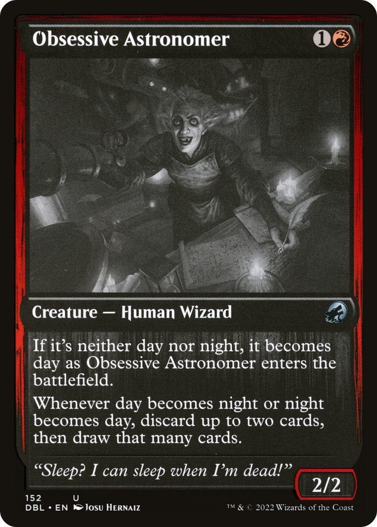 Obsessive Astronomer (DBL-152) [Innistrad: Double Feature] Foil MTG Single Wizards of the Coast