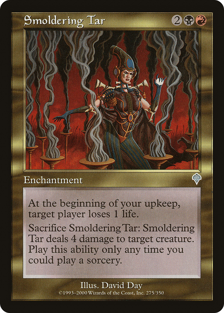 Smoldering Tar (INV-275) [Invasion] Foil MTG Single Wizards of the Coast