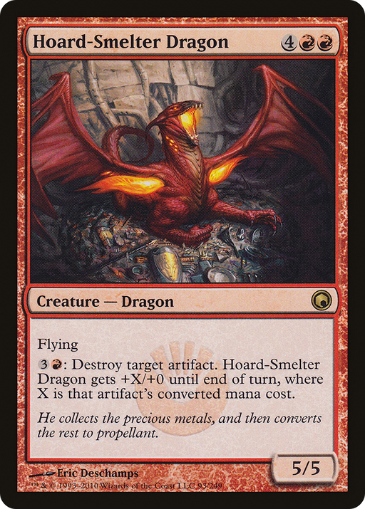 Hoard-Smelter Dragon (SOM-093) [Scars of Mirrodin] Foil MTG Single Wizards of the Coast