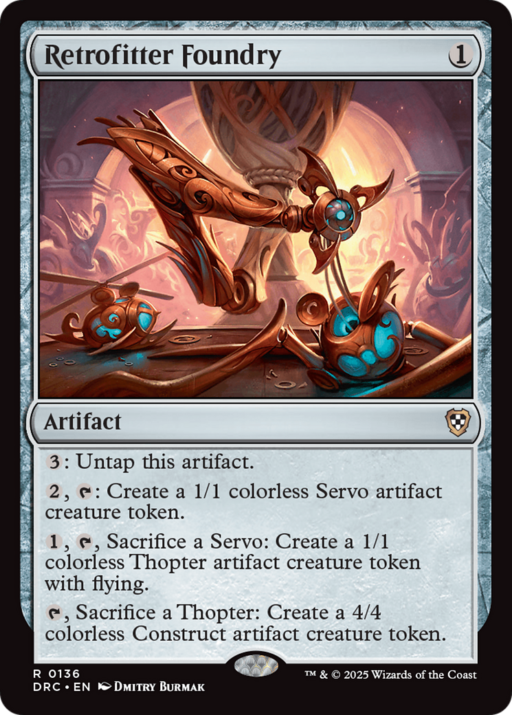 Retrofitter Foundry (DRC-136) [Commander: Aetherdrift] MTG Single Wizards of the Coast