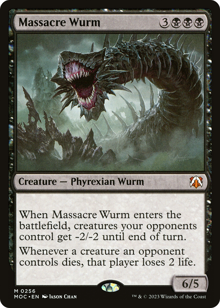 Massacre Wurm (MOC-256) [March of the Machine Commander] MTG Single Wizards of the Coast