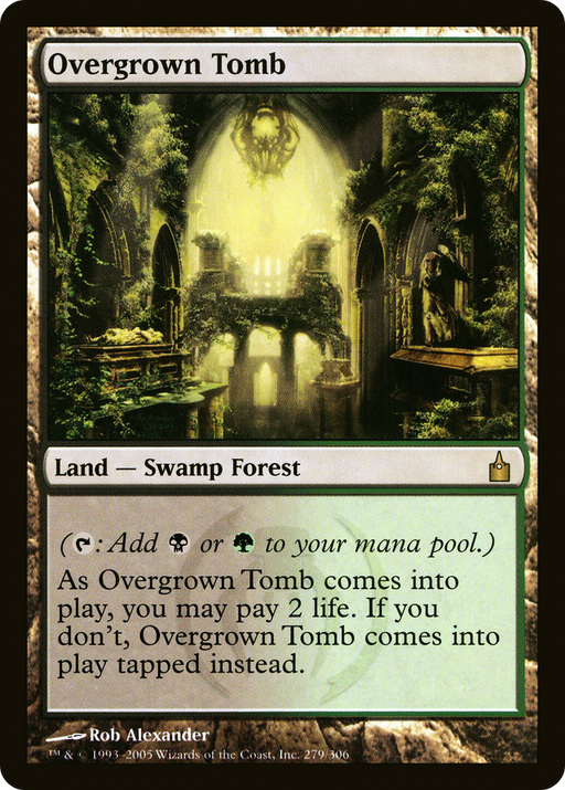 Overgrown Tomb (RAV-279) [Ravnica: City of Guilds] MTG Single Wizards of the Coast