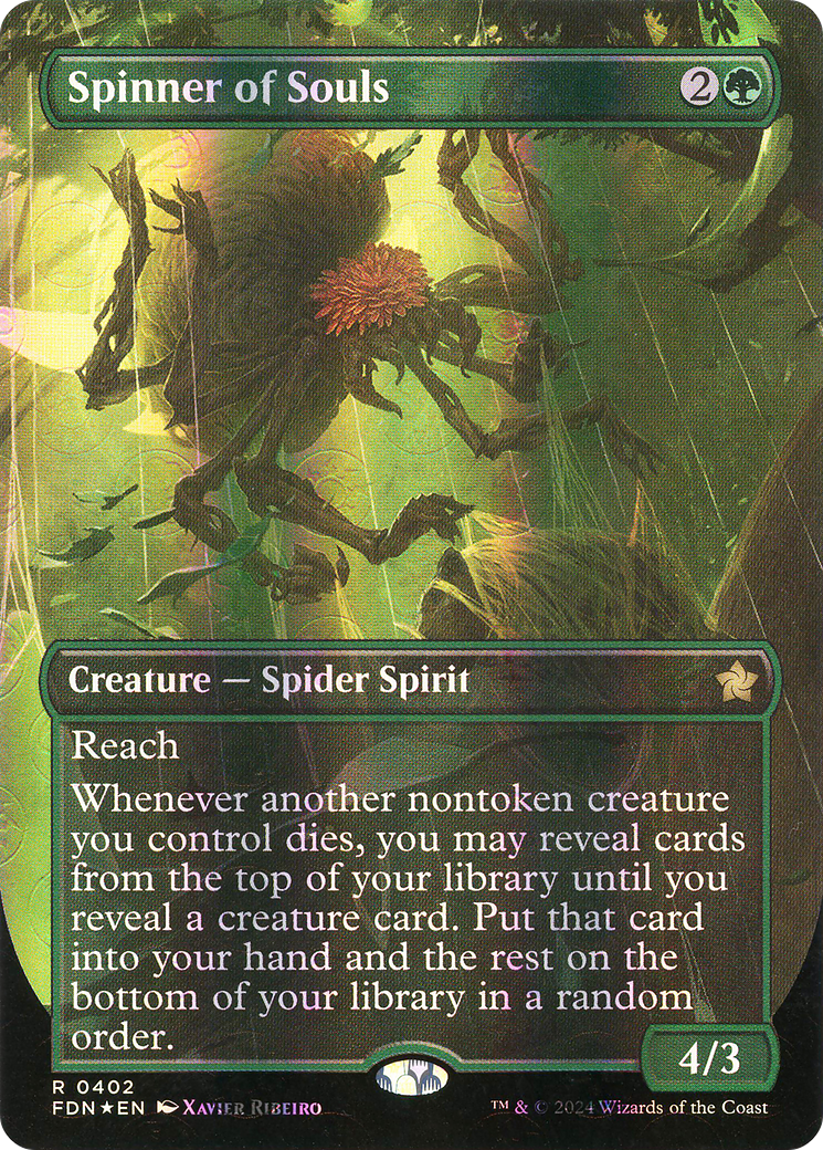 Spinner of Souls (Mana Foil) (FDN-402) [Foundations] (Borderless) Foil MTG Single Wizards of the Coast