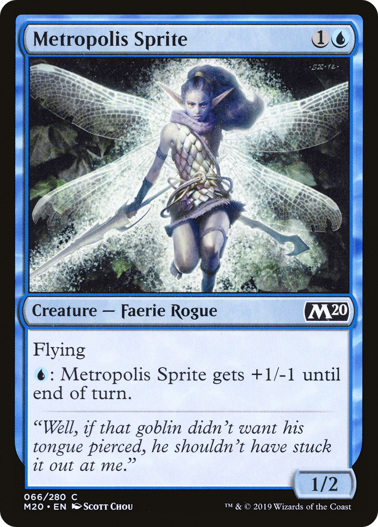 Metropolis Sprite (M20-066) [Core Set 2020] MTG Single Wizards of the Coast