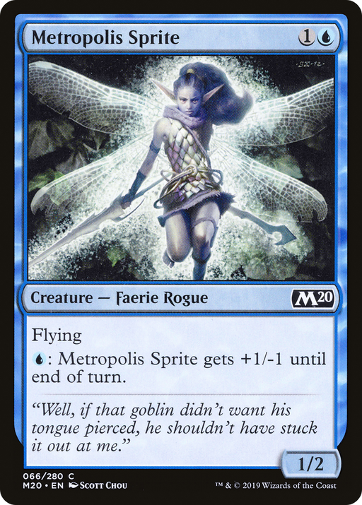 Metropolis Sprite (M20-066) [Core Set 2020] MTG Single Wizards of the Coast