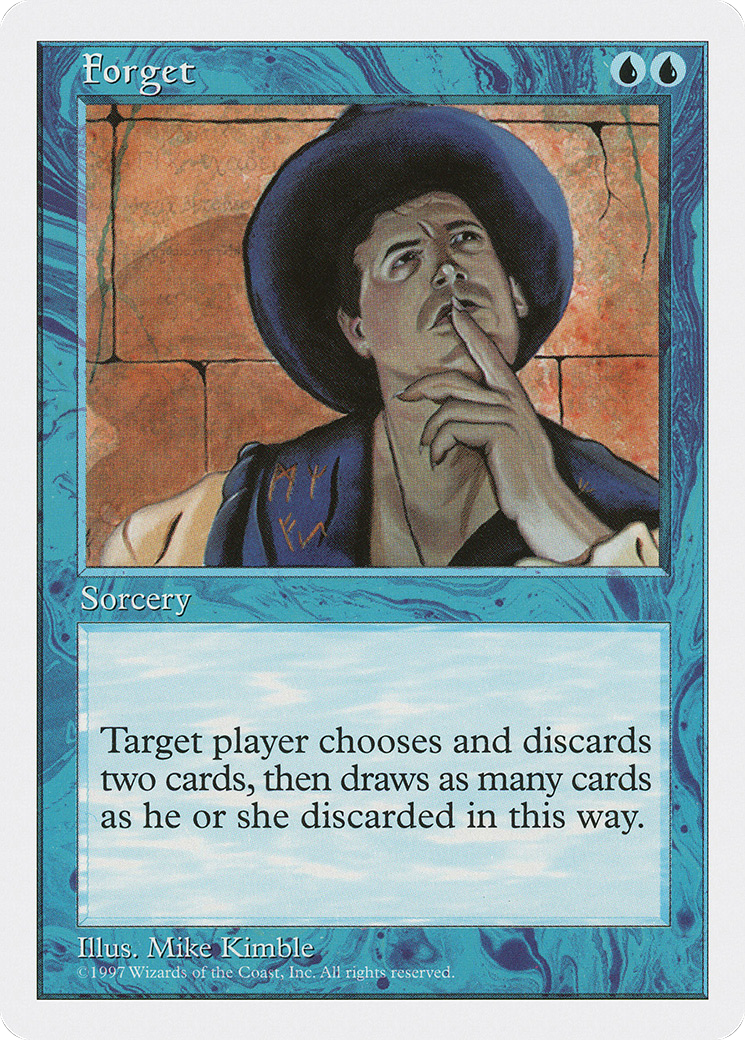 Forget (5ED-089) [Fifth Edition] MTG Single Wizards of the Coast