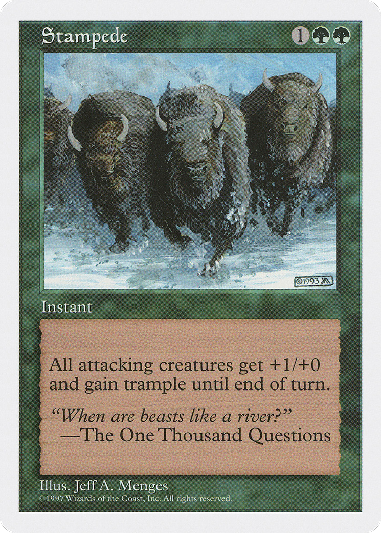 Stampede (5ED-327) [Fifth Edition] MTG Single Wizards of the Coast