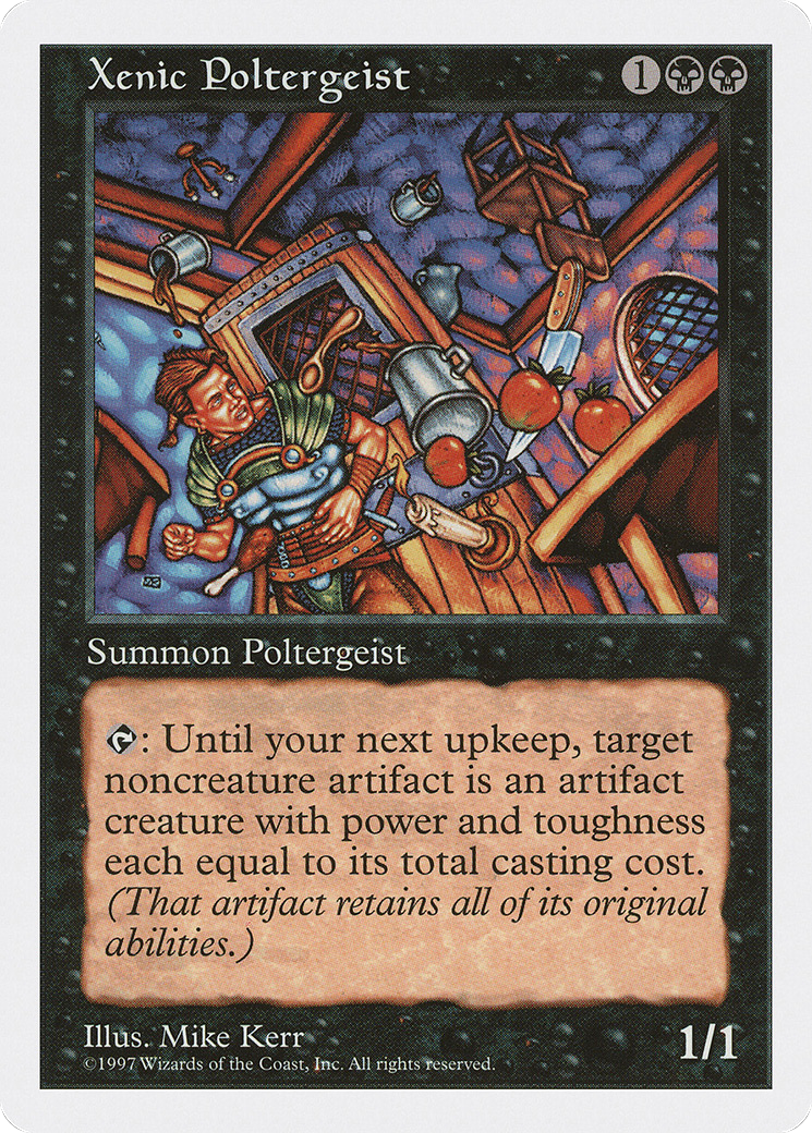 Xenic Poltergeist (5ED-206) [Fifth Edition] MTG Single Wizards of the Coast
