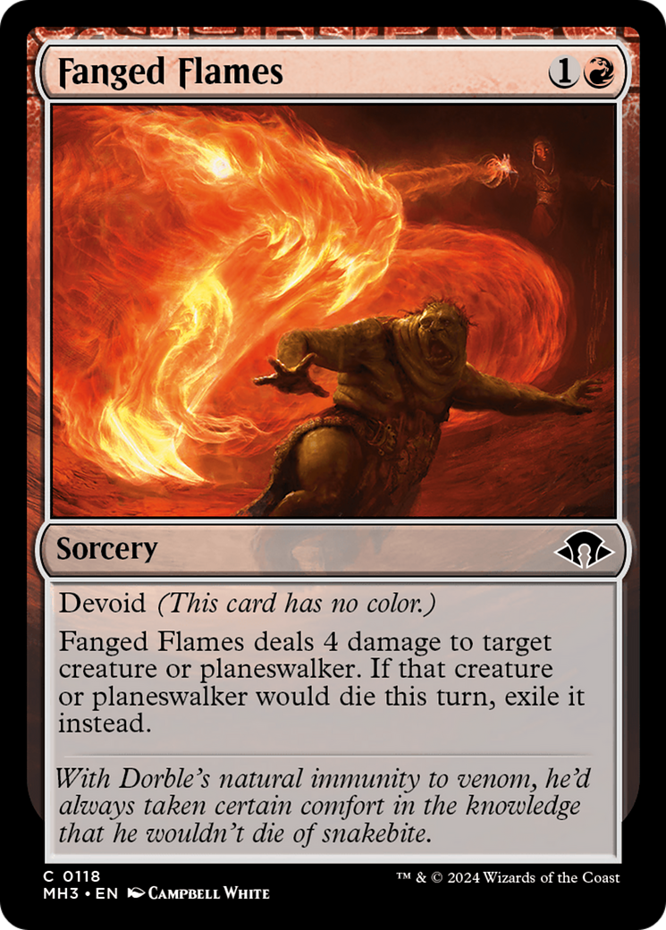 Fanged Flames (MH3-118) [Modern Horizons 3] MTG Single Wizards of the Coast