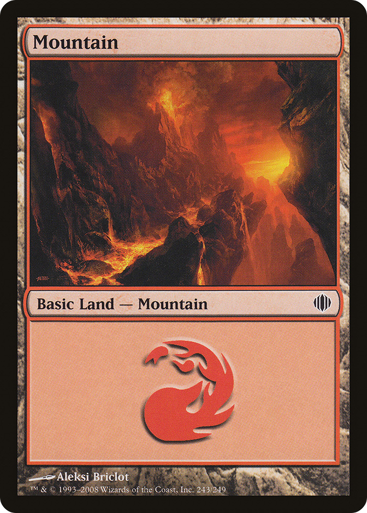 Mountain (ALA-243) [Shards of Alara] MTG Single Wizards of the Coast