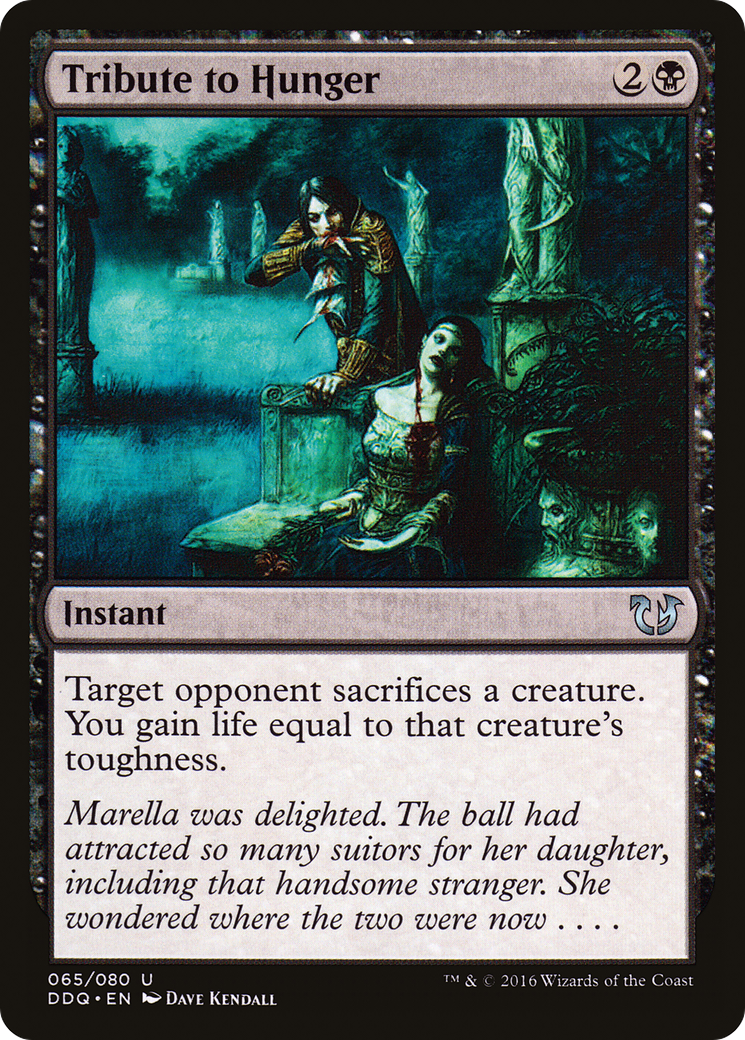 Tribute to Hunger (DDQ-065) [Misc] Duel Decks: Blessed vs. Cursed MTG Single Wizards of the Coast