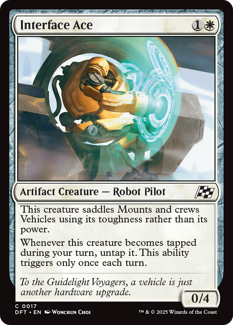 Interface Ace (DFT-017) [Aetherdrift] Foil MTG Single Wizards of the Coast