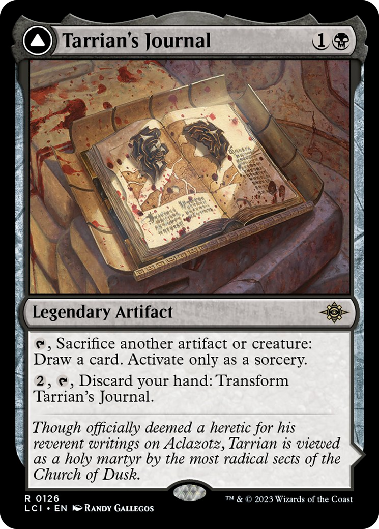 Tarrian's Journal // The Tomb of Aclazotz [The Lost Caverns of Ixalan] MTG Single Magic: The Gathering   