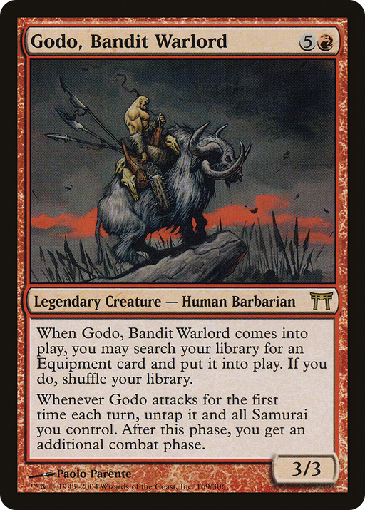 Godo, Bandit Warlord (CHK-169) [Champions of Kamigawa] Foil MTG Single Wizards of the Coast