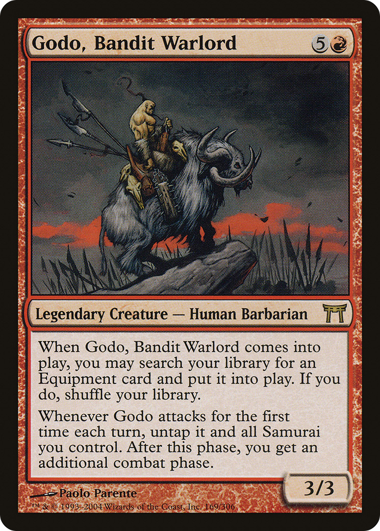 Godo, Bandit Warlord (CHK-169) [Champions of Kamigawa] MTG Single Wizards of the Coast