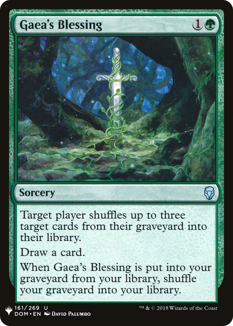Gaea's Blessing (LIST-161) [Mystery Booster] The List MTG Single Wizards of the Coast