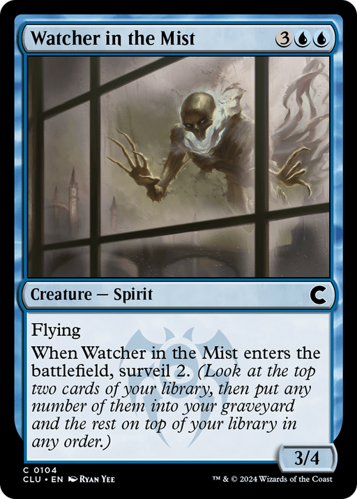 Watcher in the Mist (CLU-104) [Ravnica: Clue Edition] MTG Single Wizards of the Coast