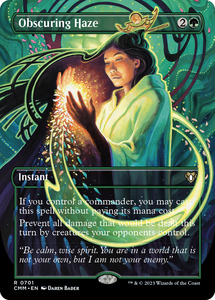 Obscuring Haze (CMM-701) [Commander Masters] (Borderless) MTG Single Wizards of the Coast