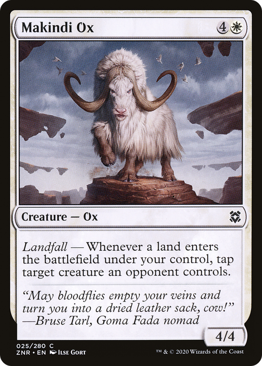 Makindi Ox (ZNR-025) [Zendikar Rising] MTG Single Wizards of the Coast