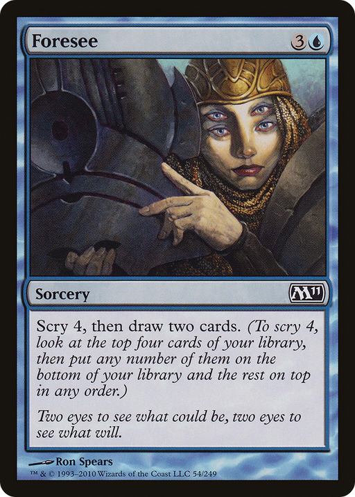 Foresee (M11-054) [Magic 2011] Foil MTG Single Wizards of the Coast