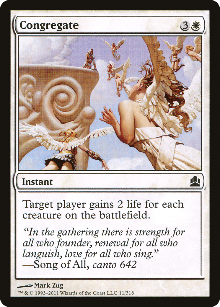 Congregate (CMD-011) [Commander 2011] MTG Single Wizards of the Coast