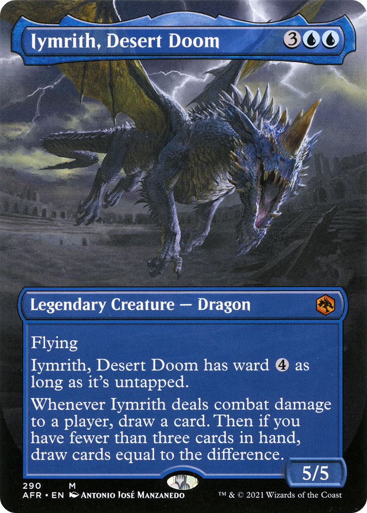 Iymrith, Desert Doom (AFR-290) [Adventures in the Forgotten Realms] (Borderless) Foil MTG Single Wizards of the Coast