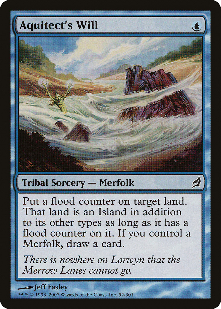 Aquitect's Will (LRW-052) [Lorwyn] Foil MTG Single Wizards of the Coast