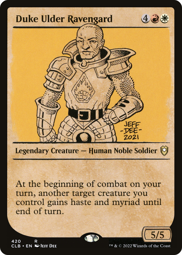 Duke Ulder Ravengard (CLB-420) [Commander Legends: Battle for Baldur's Gate] (Showcase) Foil MTG Single Wizards of the Coast