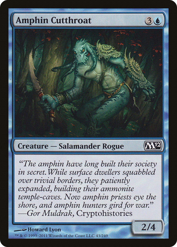Amphin Cutthroat (M12-043) [Magic 2012] Foil MTG Single Wizards of the Coast