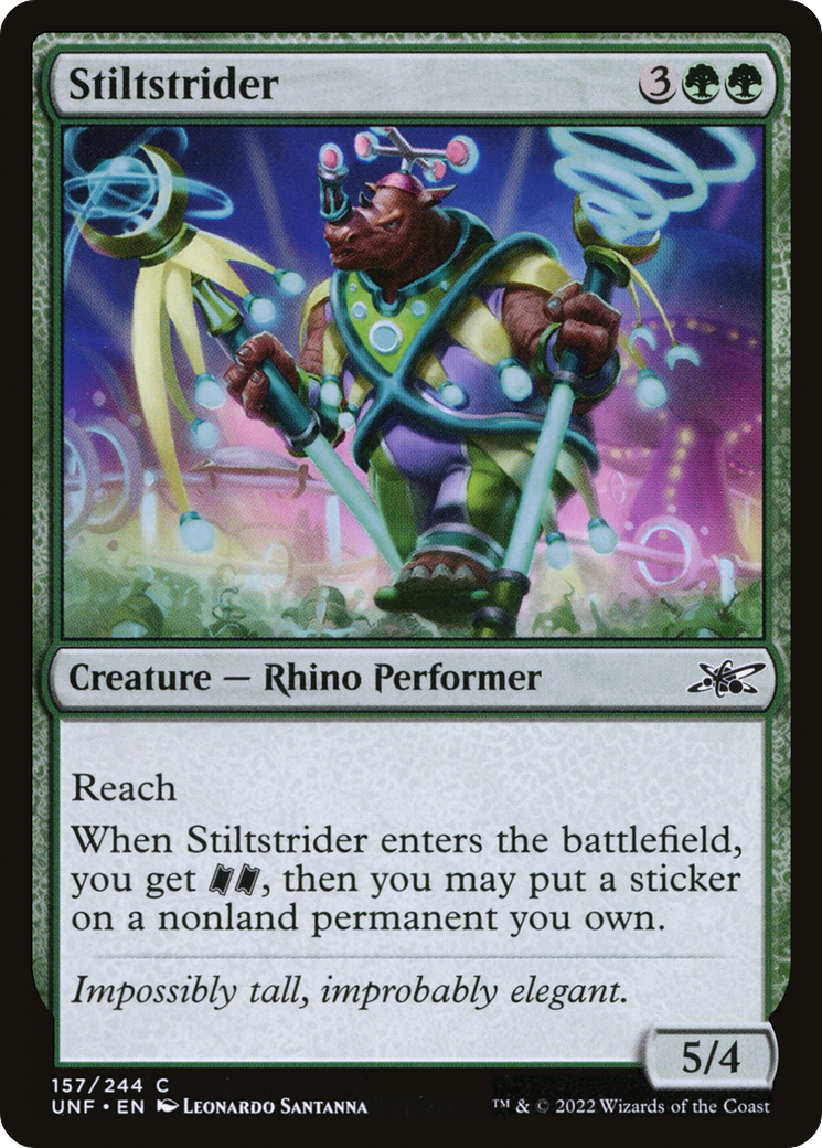Stiltstrider (UNF-157) [Unfinity] Foil MTG Single Wizards of the Coast