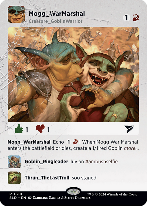 Mogg War Marshal (SLD-1618) [Secret Lair] Drop (Borderless) MTG Single Wizards of the Coast