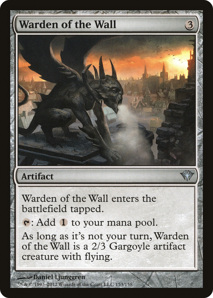 Warden of the Wall (DKA-153) [Dark Ascension] MTG Single Wizards of the Coast