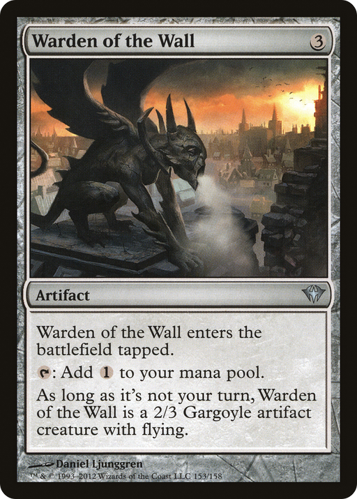 Warden of the Wall (DKA-153) [Dark Ascension] MTG Single Wizards of the Coast