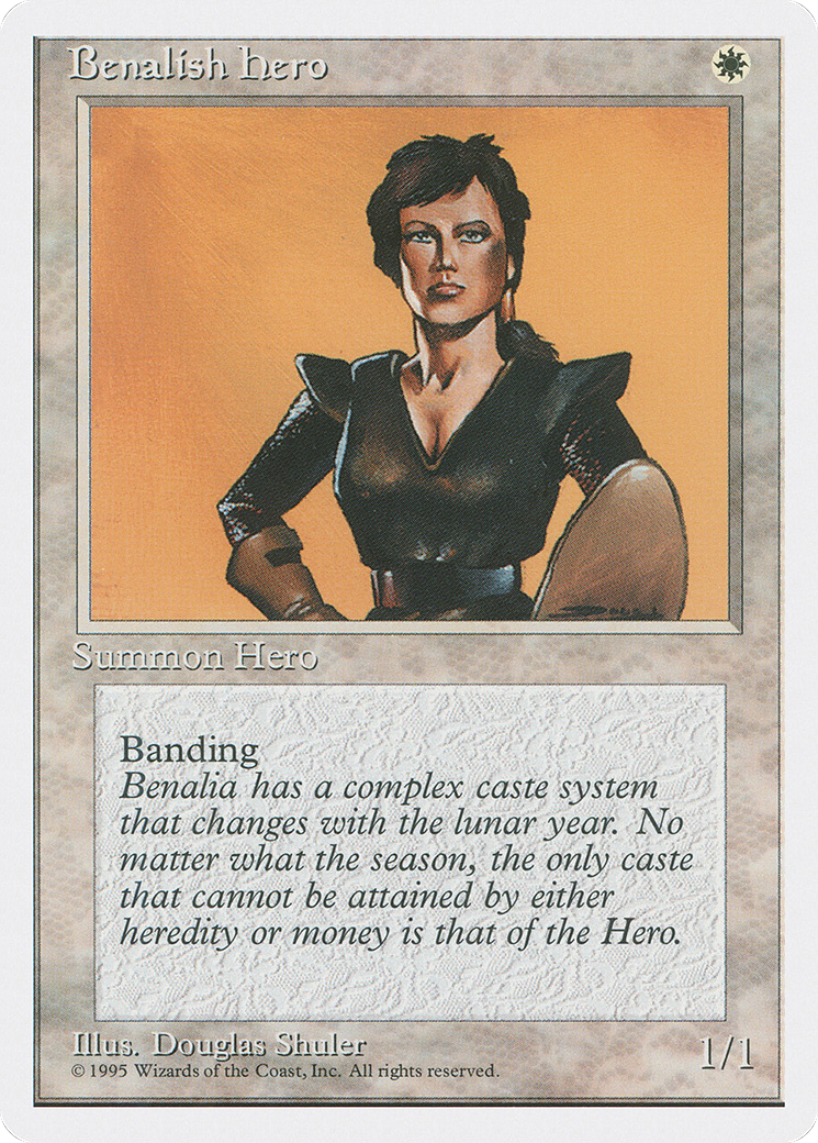 Benalish Hero (4ED-007) [Fourth Edition] MTG Single Wizards of the Coast