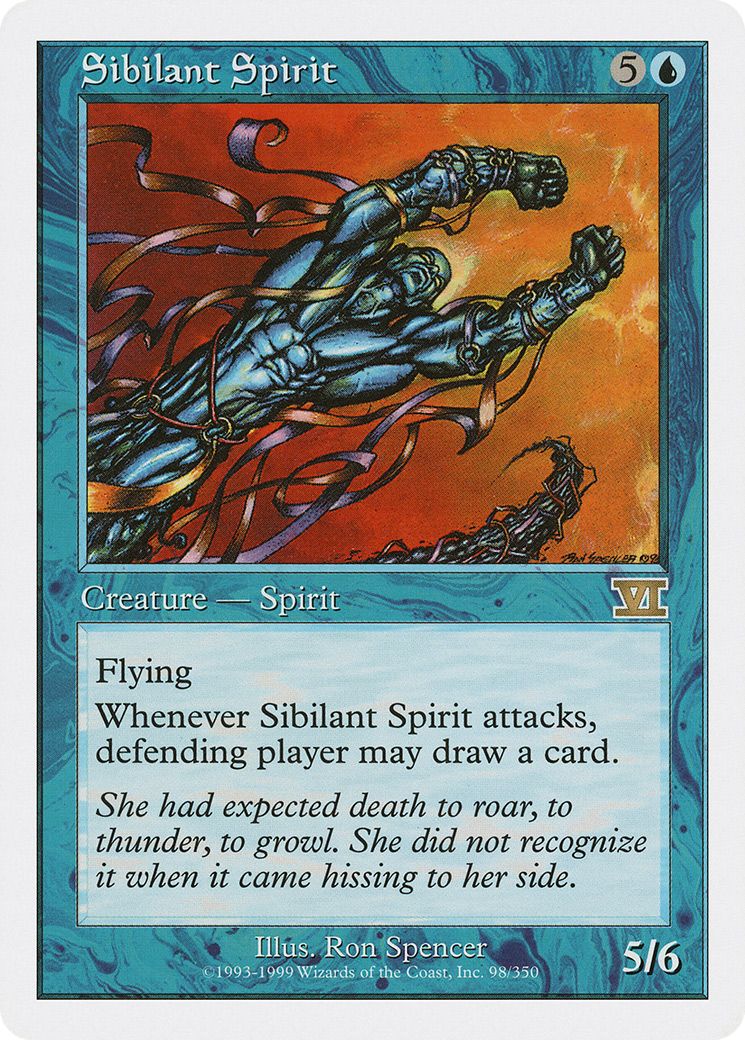 Sibilant Spirit (6ED-098) [Classic Sixth Edition] MTG Single Wizards of the Coast