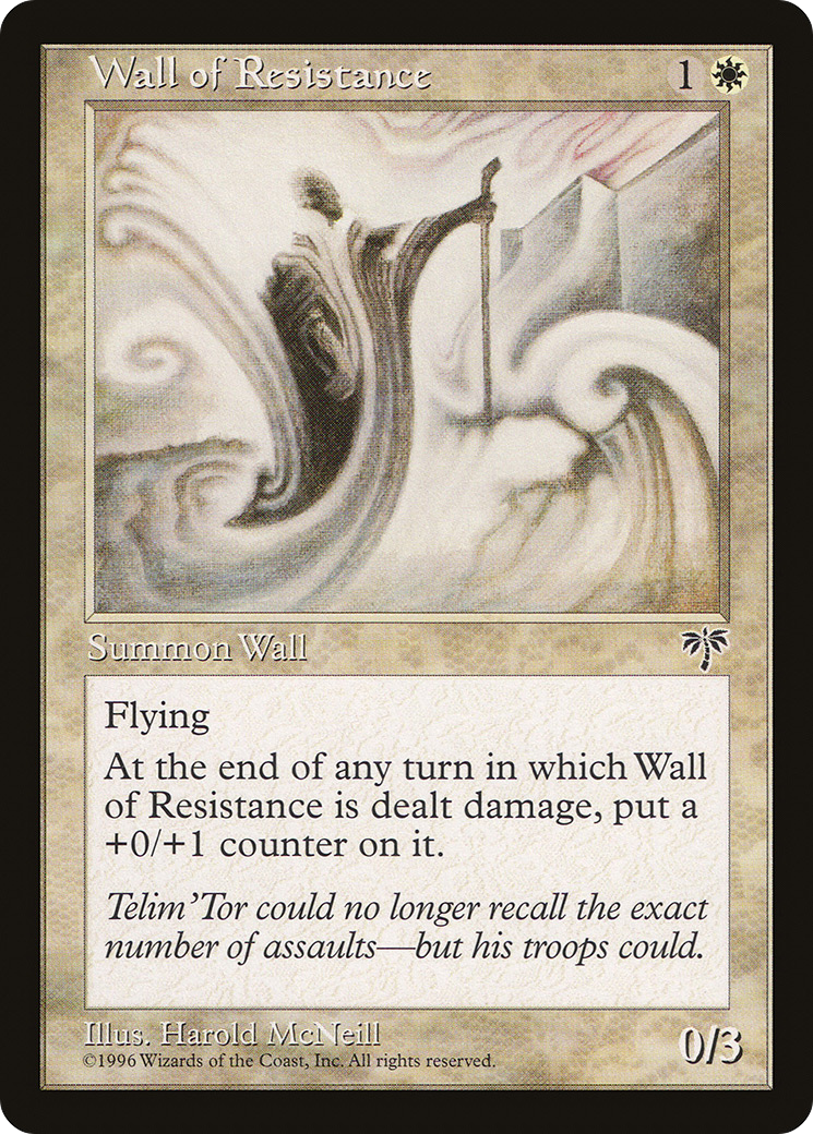 Wall of Resistance (MIR-046) [Mirage] MTG Single Wizards of the Coast