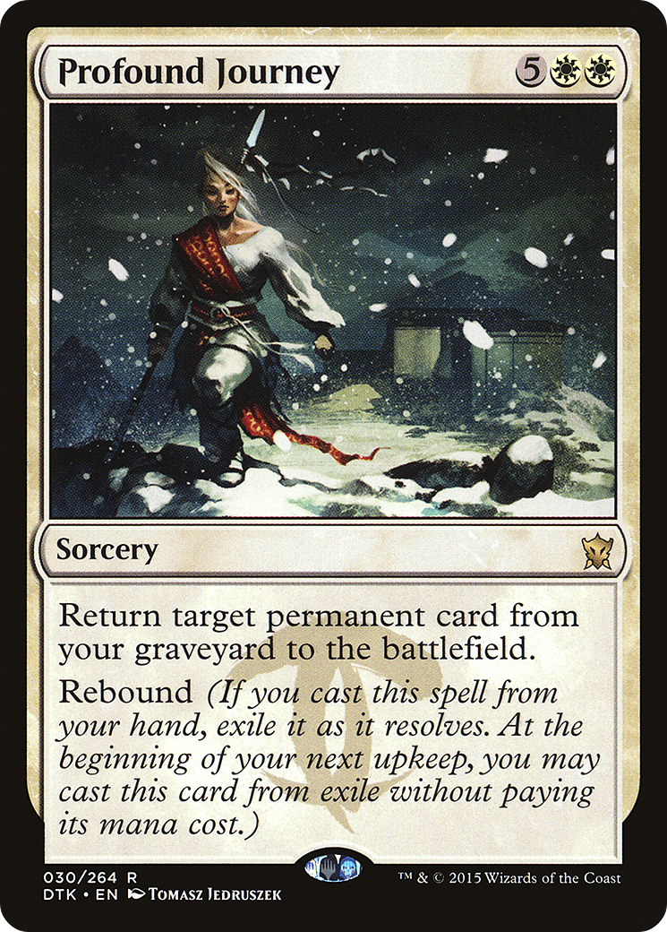 Profound Journey (DTK-030) [Dragons of Tarkir] Foil MTG Single Wizards of the Coast