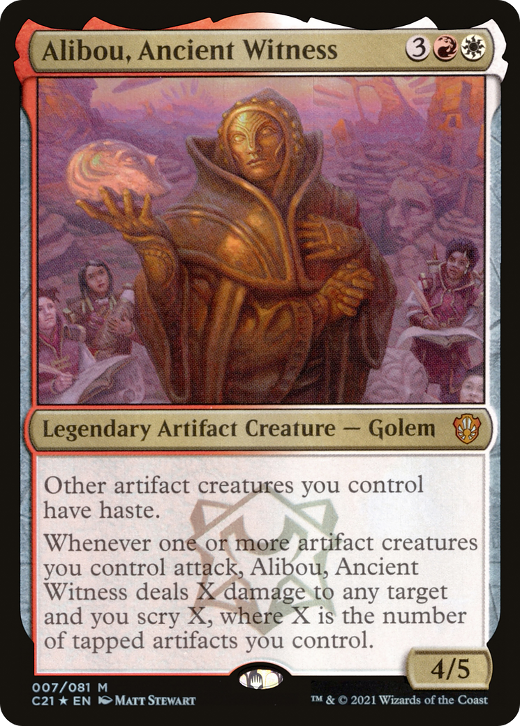 Alibou, Ancient Witness (C21-007) [Commander 2021] Foil MTG Single Wizards of the Coast