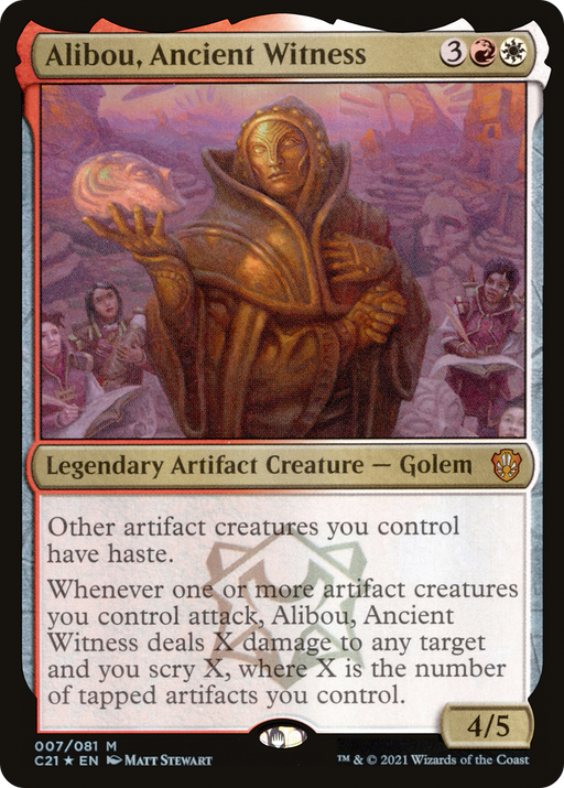 Alibou, Ancient Witness (C21-007) [Commander 2021] Foil MTG Single Wizards of the Coast